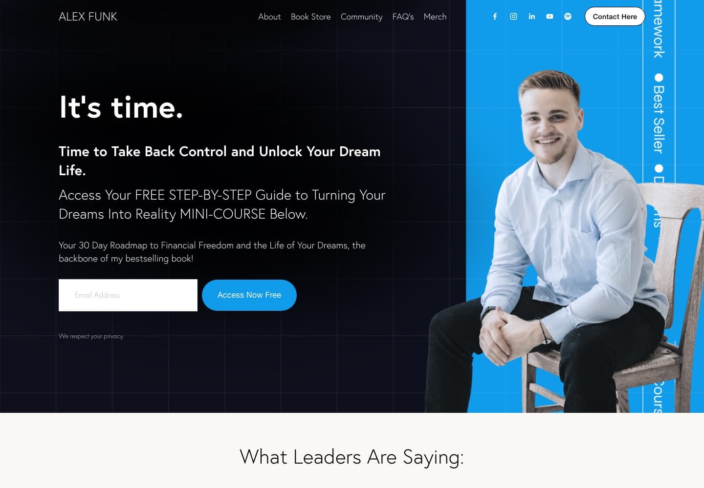 Alex Funk — website preview