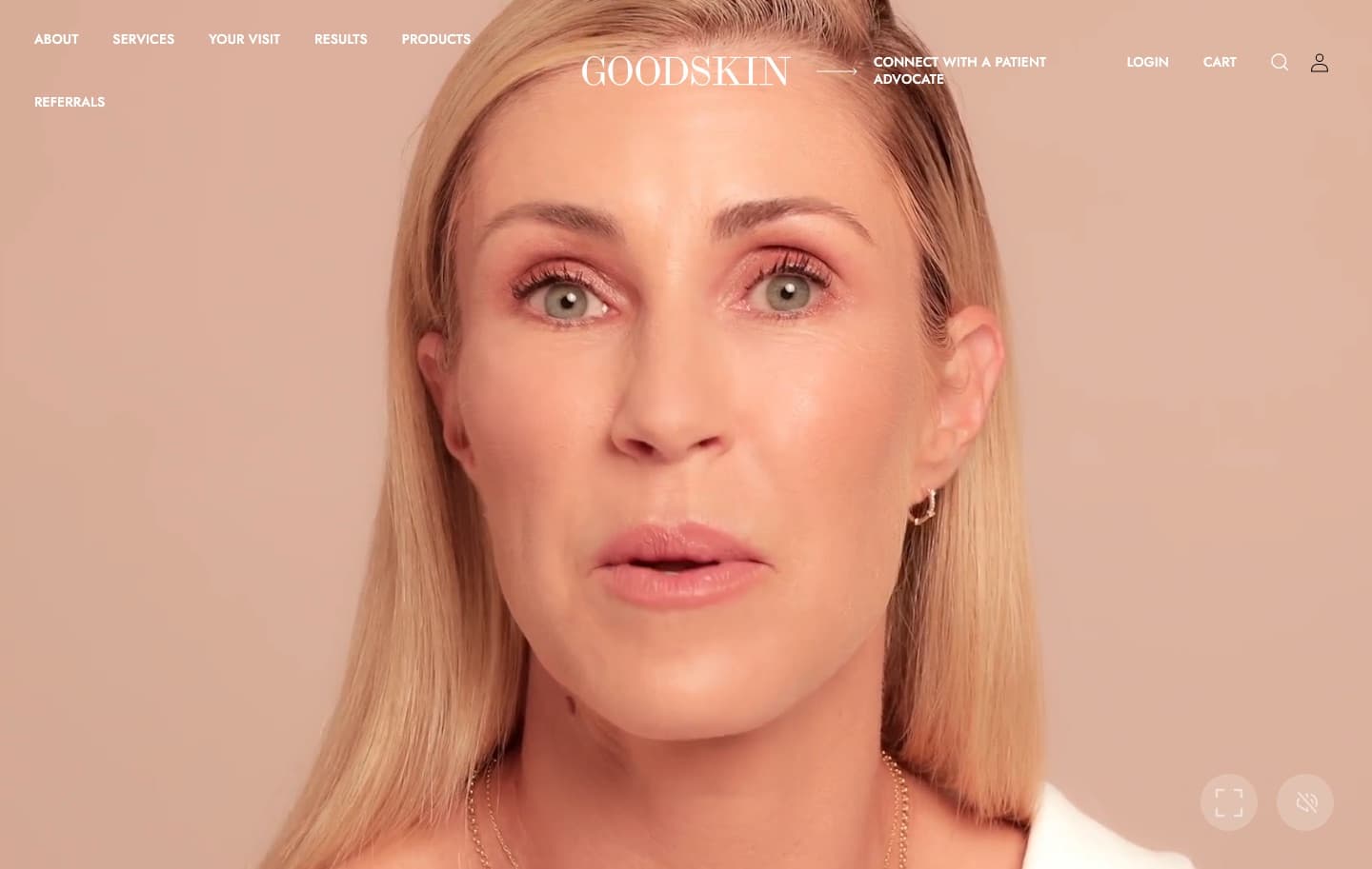 GoodSkin Clinics — website preview