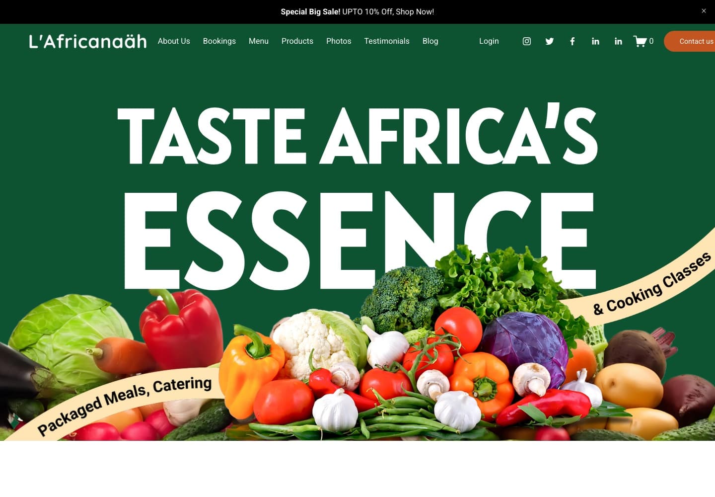L'Africanaah — website preview