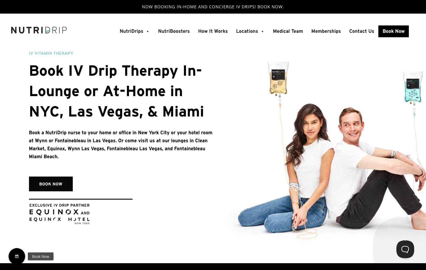 NutriDrip — website preview